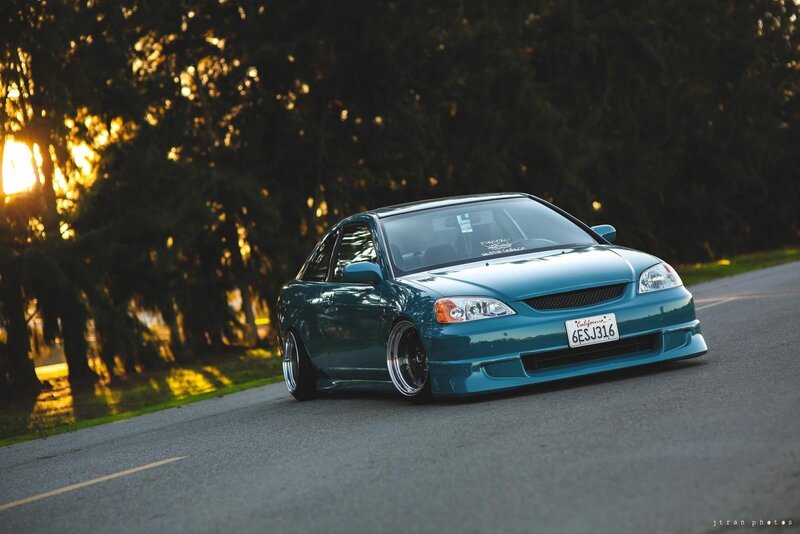 Teal Modified Car