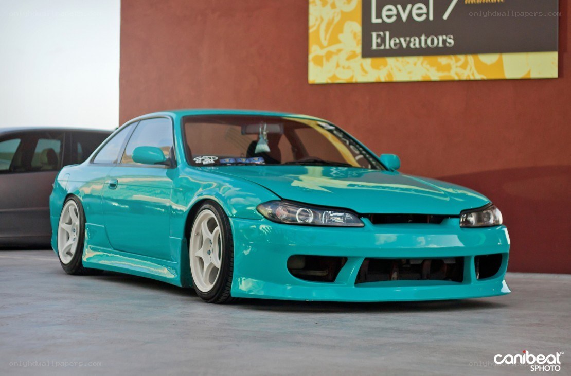 teal modified sports car