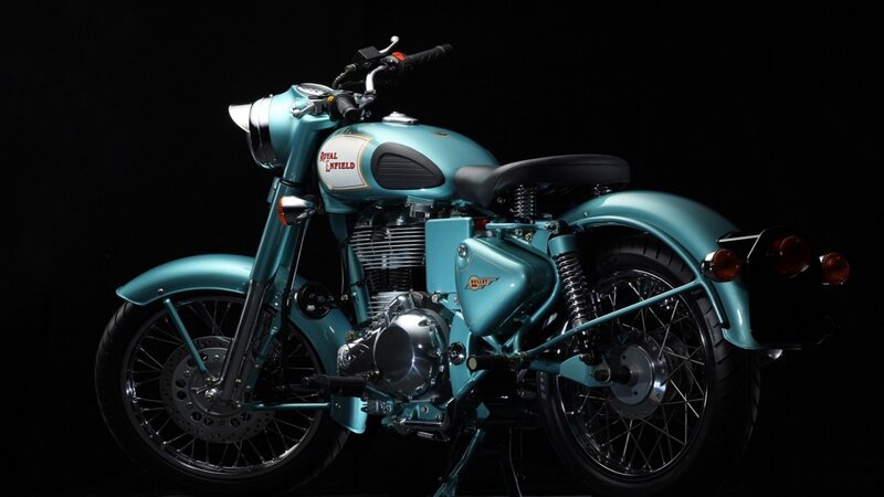 Teal Motorcycle
