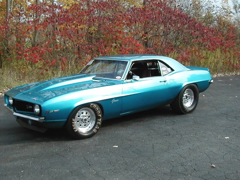 Teal Muscle Car — Calm