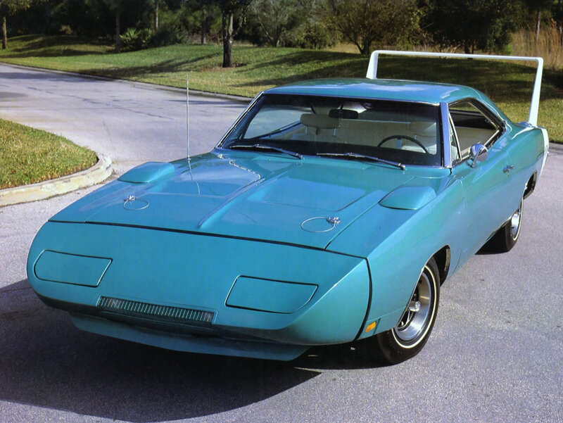 Teal Muscle Car