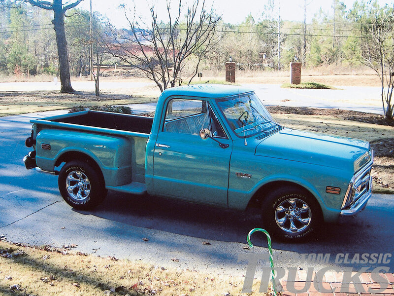 Teal Pickup Truck — Calm