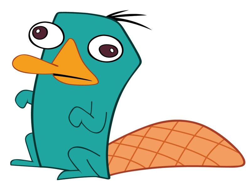 Teal Platypus Character