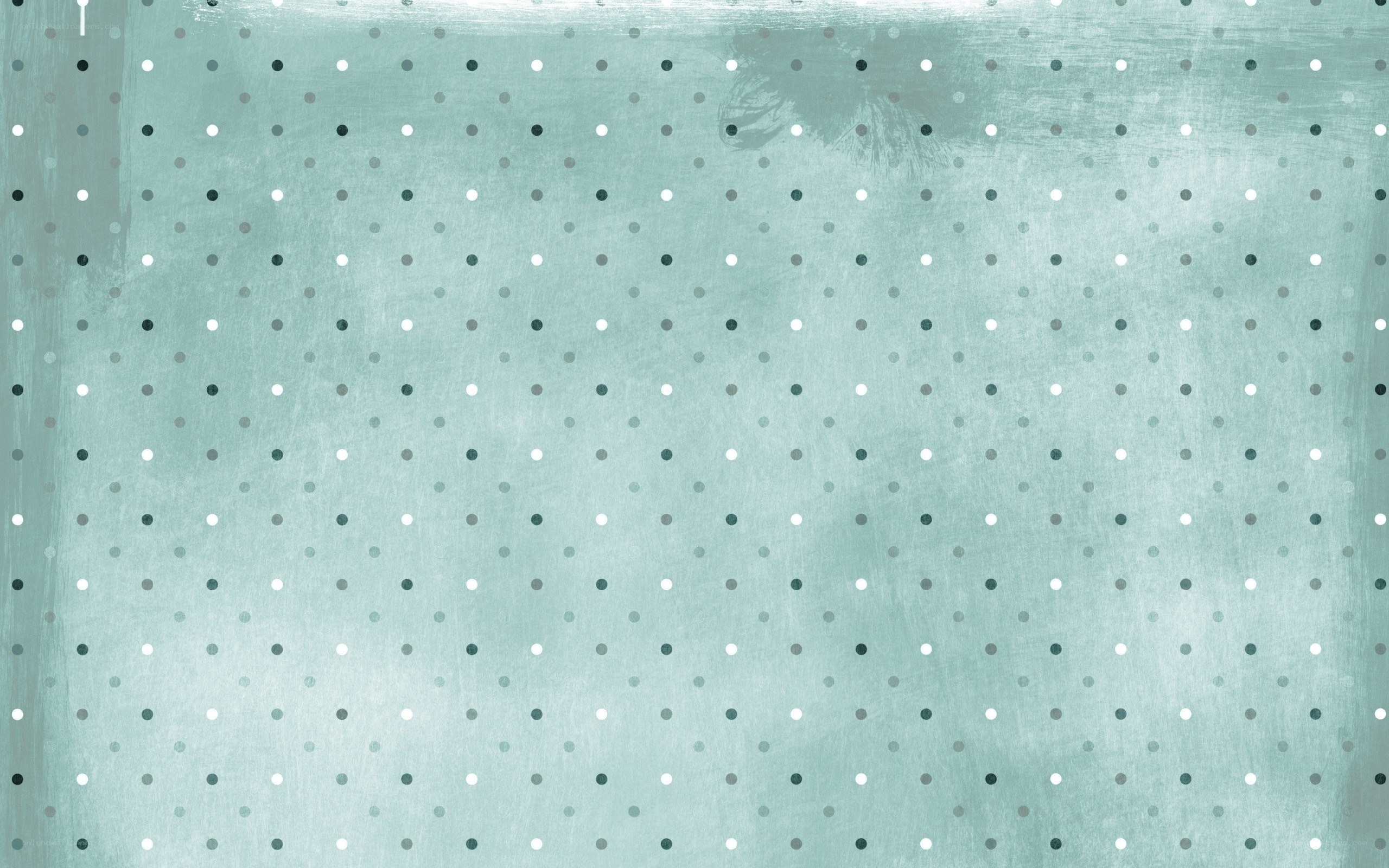 teal polka dot pattern