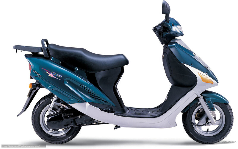 Teal scooter with black seat