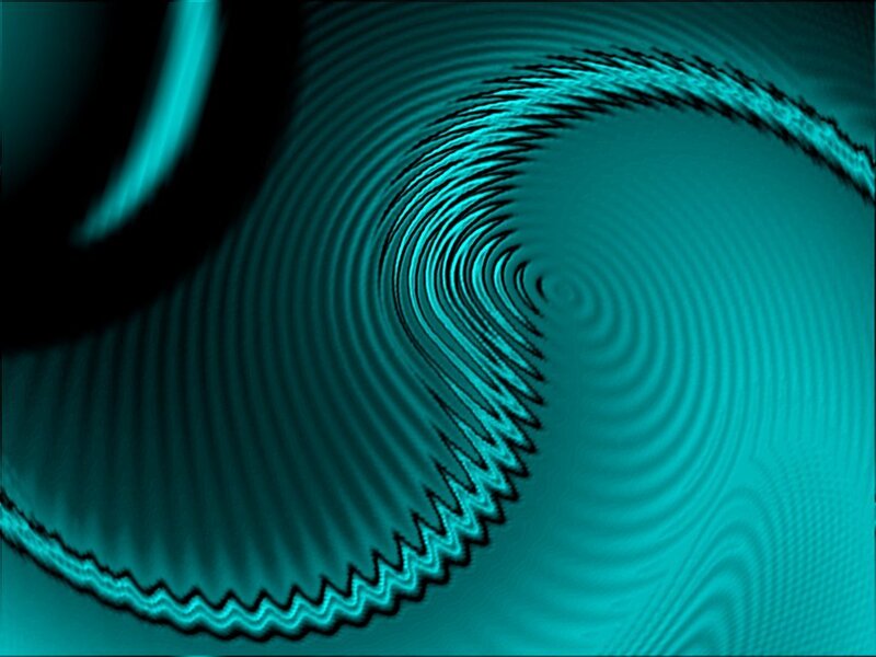 teal spiral abstract pattern