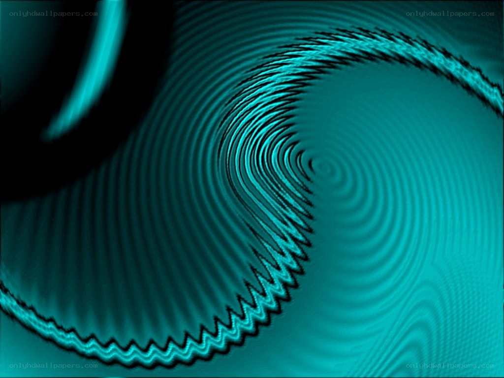 teal spiral abstract pattern