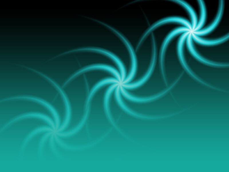 teal spiral light patterns