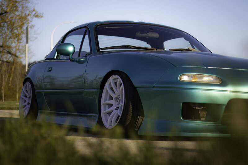 Teal Sports Car — Calm