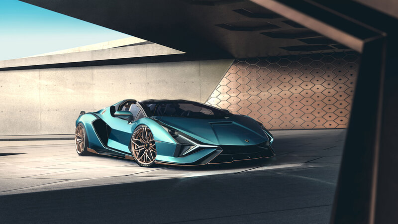 Teal Sports Car — Dramatic, Afternoon, 3d Render