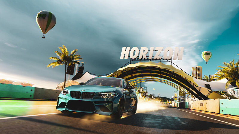 Teal Sports Car on Track