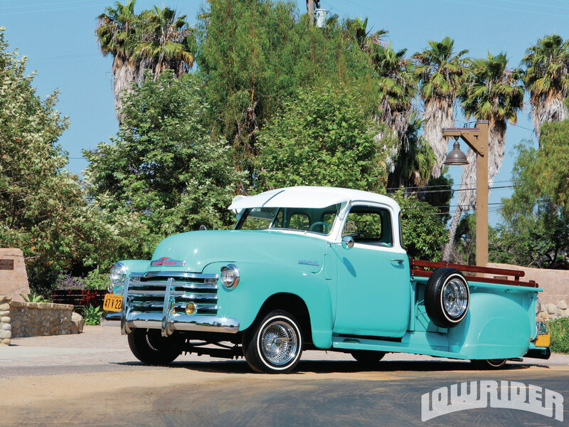 Teal Vintage Pickup Truck — Serene