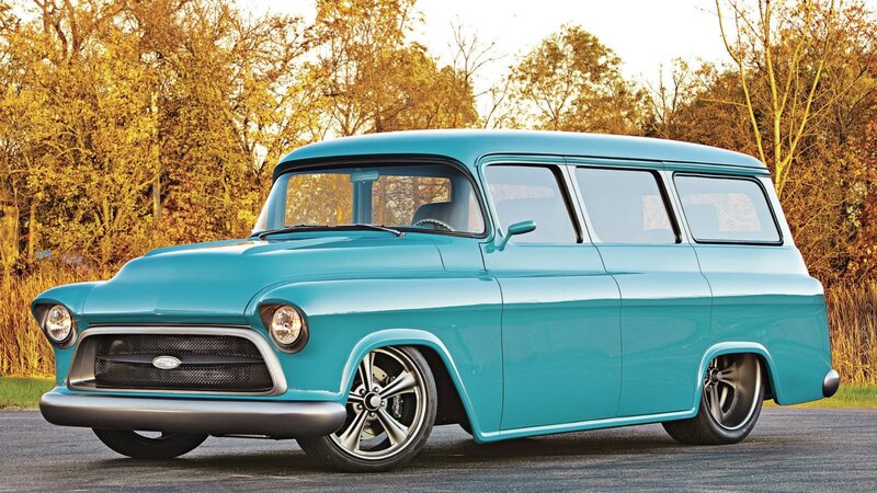 Teal Vintage Station Wagon