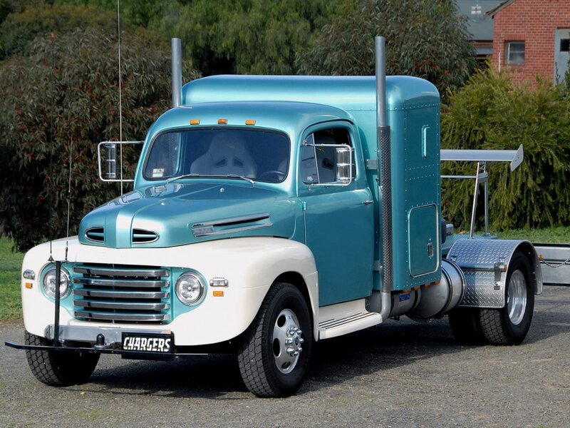 Teal Vintage Truck