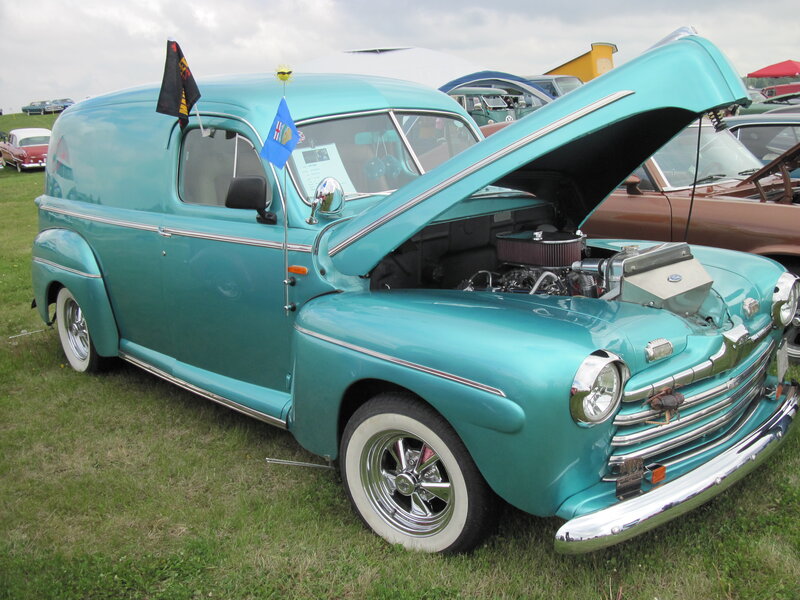 Teal Vintage Van