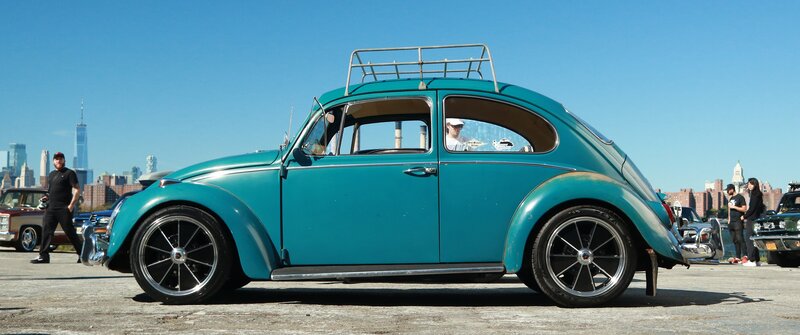 Teal Volkswagen Beetle