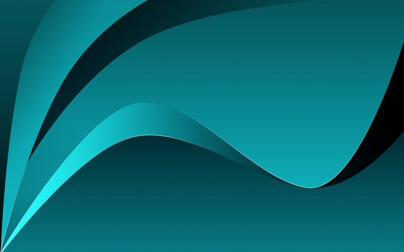 teal wave abstract design