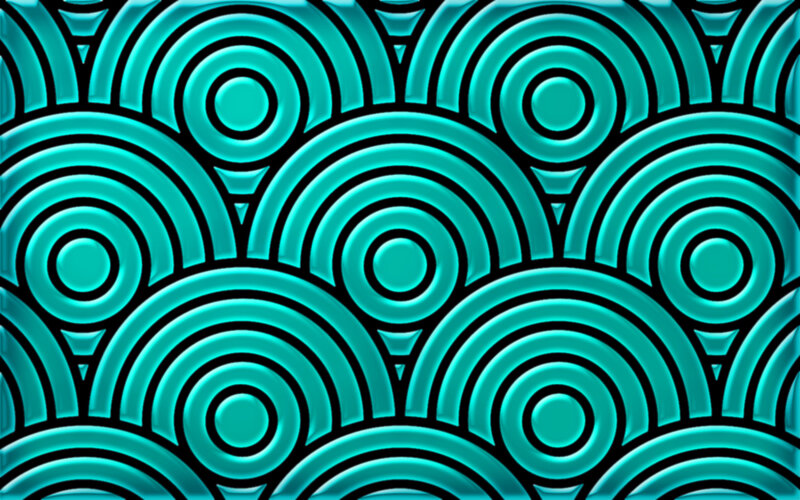 teal wave pattern design