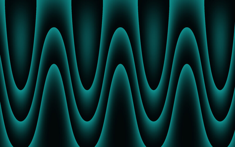 Teal Wave Pattern