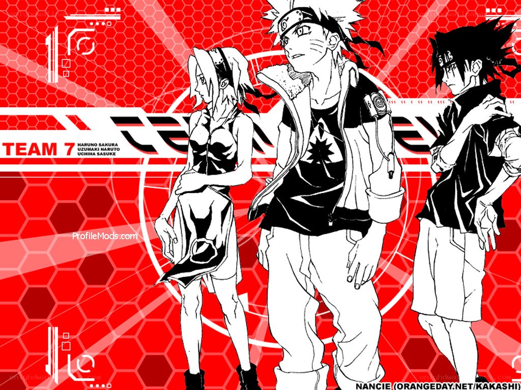 Team 7 anime characters