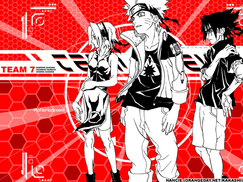 Team 7 Characters — Red
