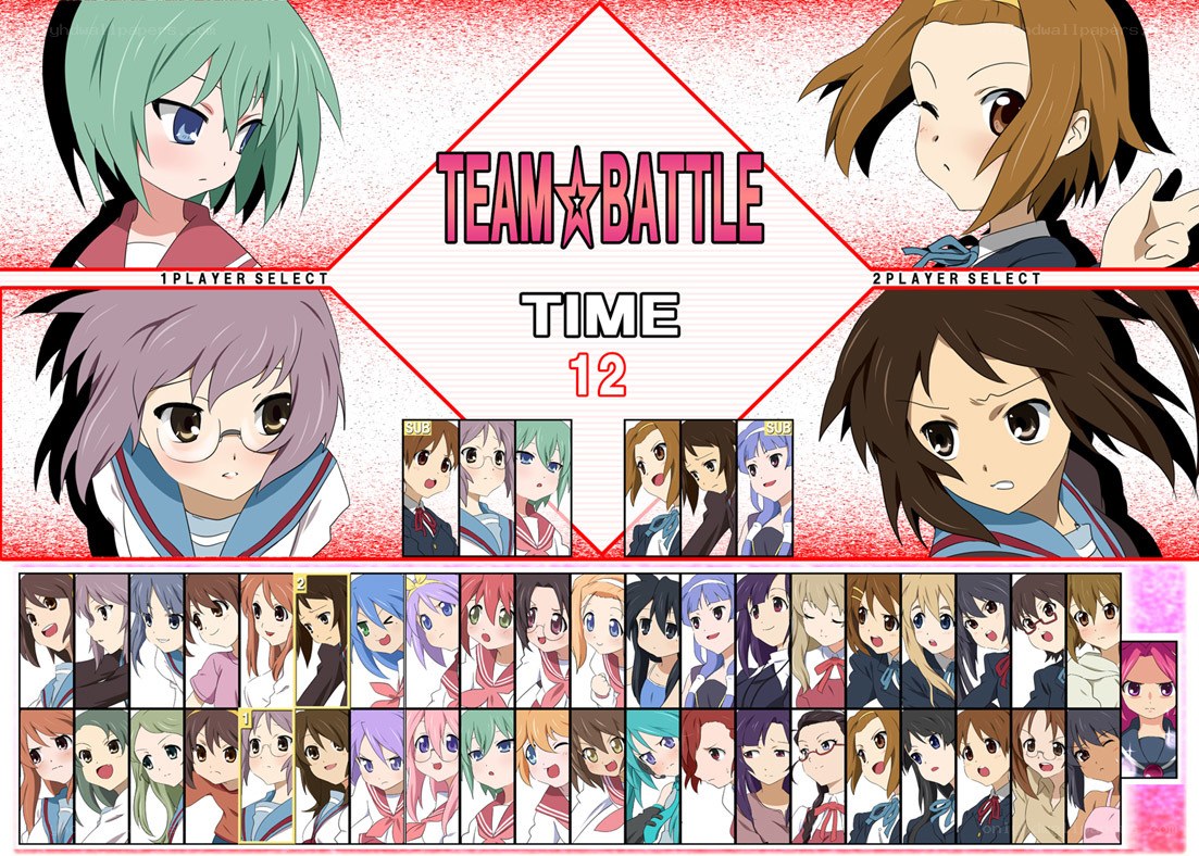 Team Battle character selection screen