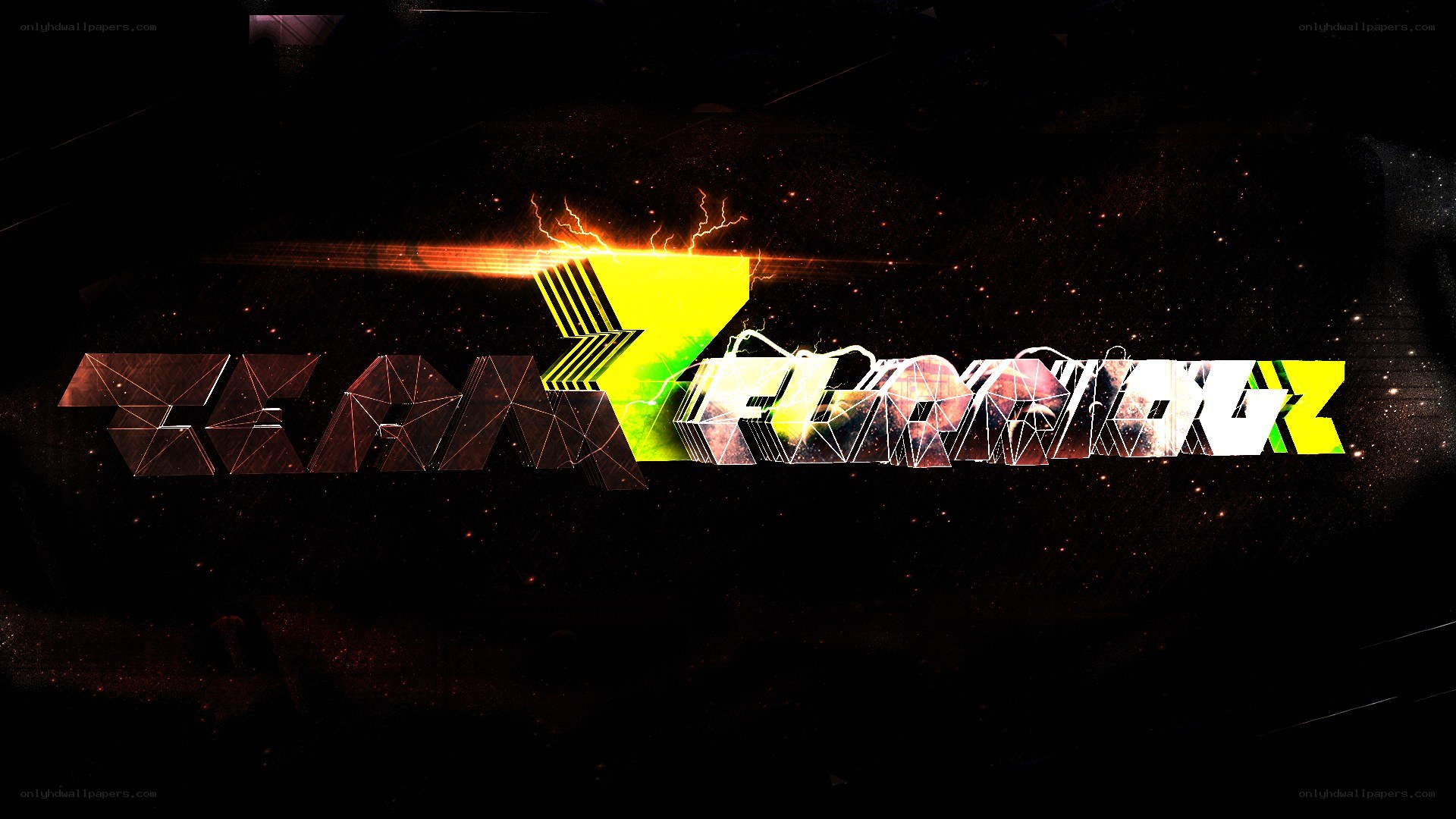 Team Flash logo with lightning effect