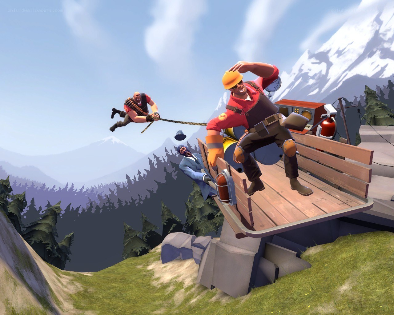 Team Fortress 2 action scene