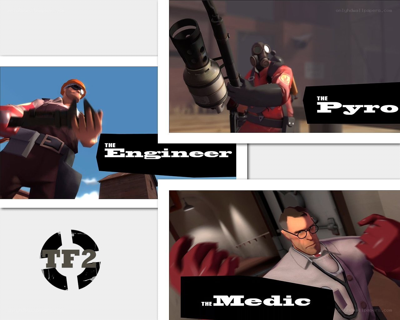 Team Fortress 2 character collage