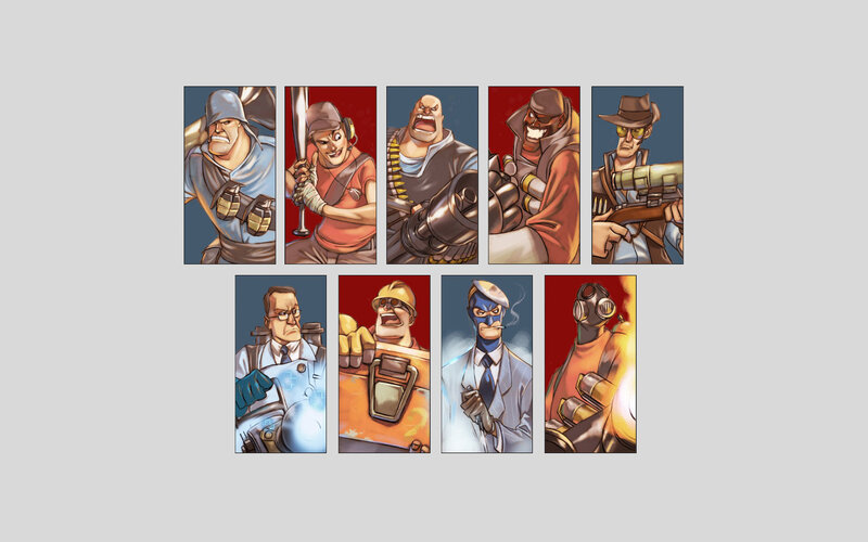 Team Fortress 2 character portraits