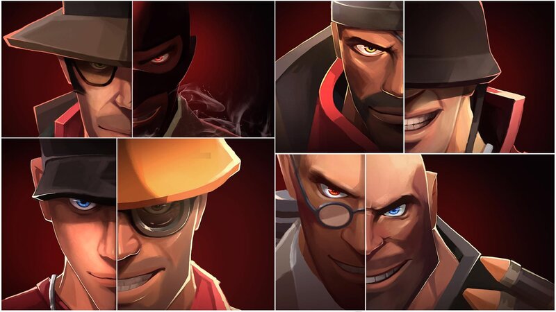Team Fortress 2 character portraits