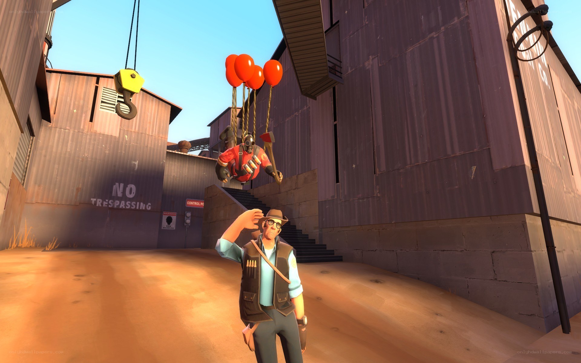 Team Fortress 2 character scene