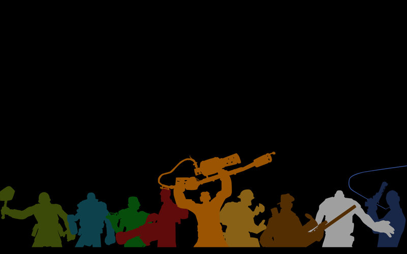 Team Fortress 2 character silhouettes