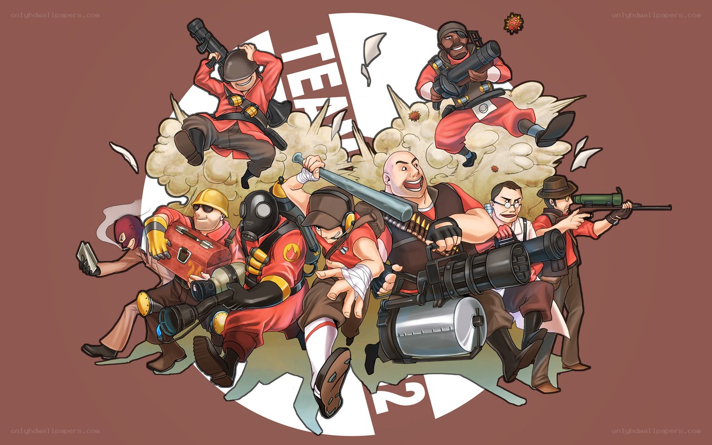 Team Fortress 2 characters artwork