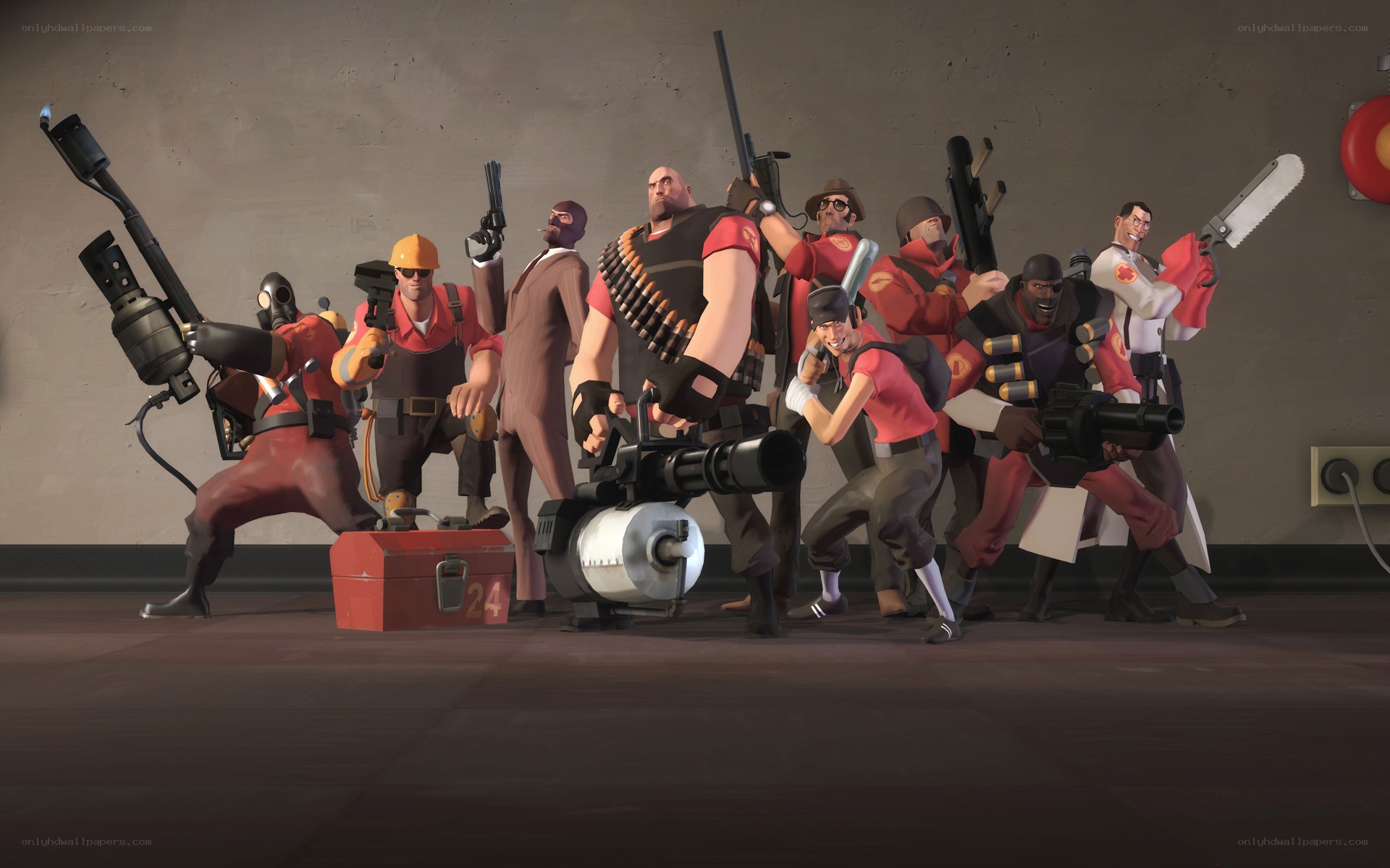 Team Fortress 2 characters group