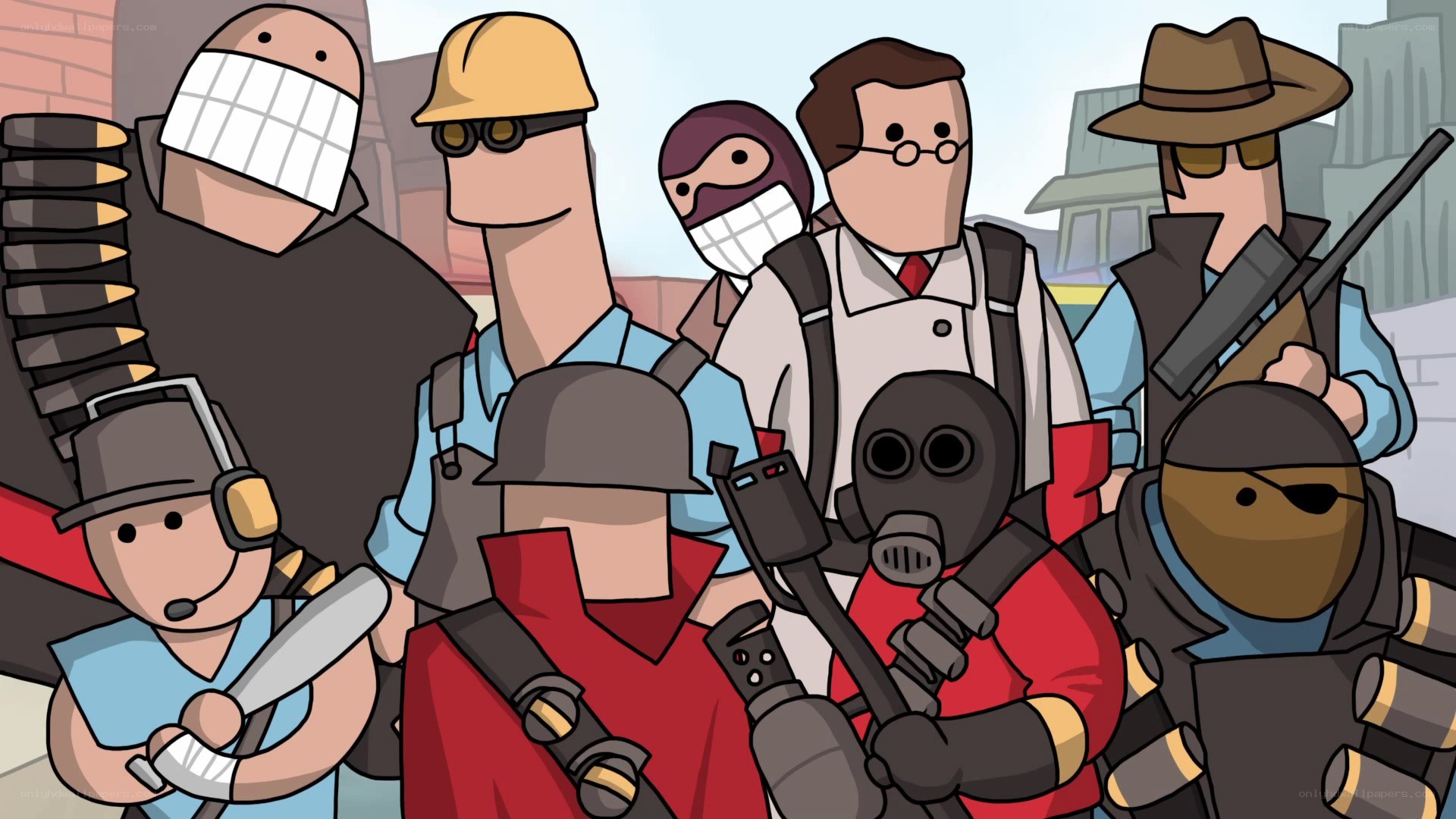 Team Fortress 2 characters group
