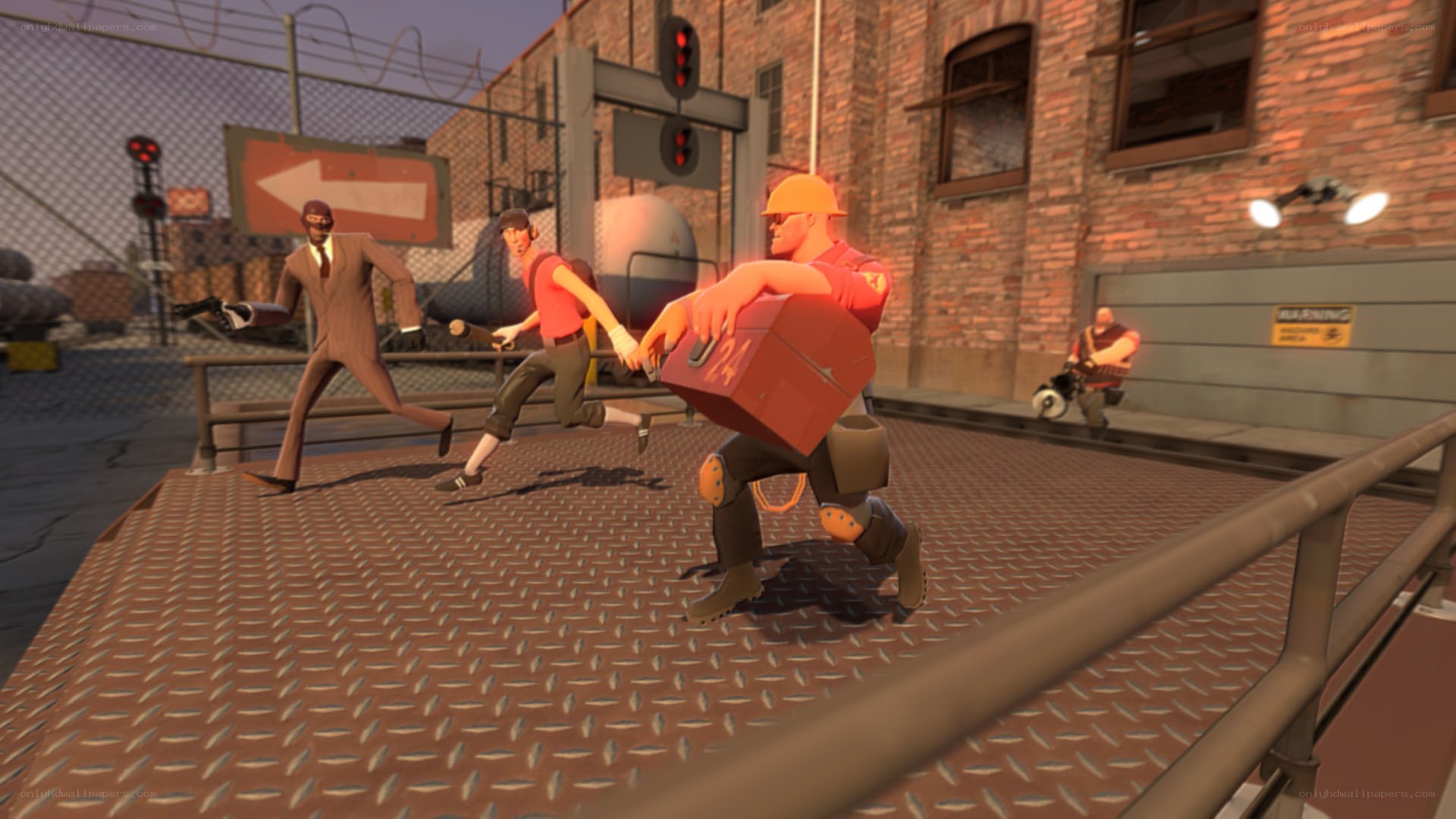 Team Fortress 2 characters in action