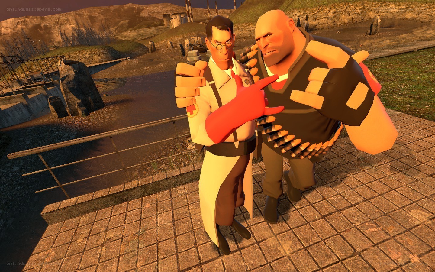 Team Fortress 2 characters in action