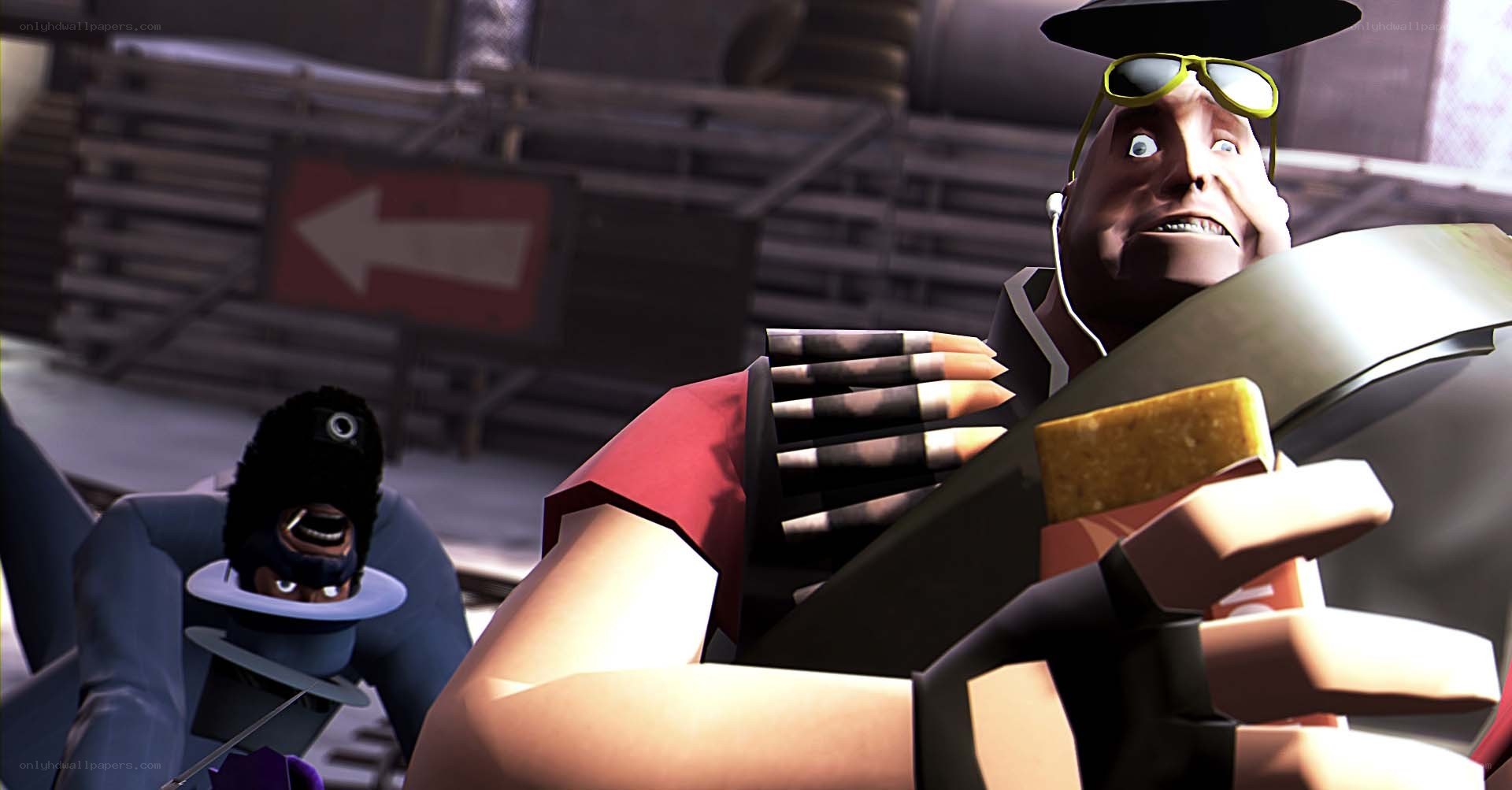 Team Fortress 2 characters in action