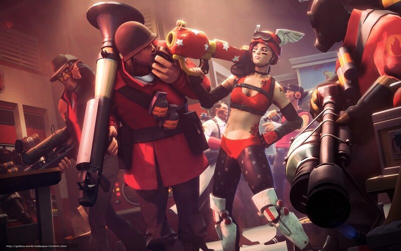 Team Fortress 2 characters in action