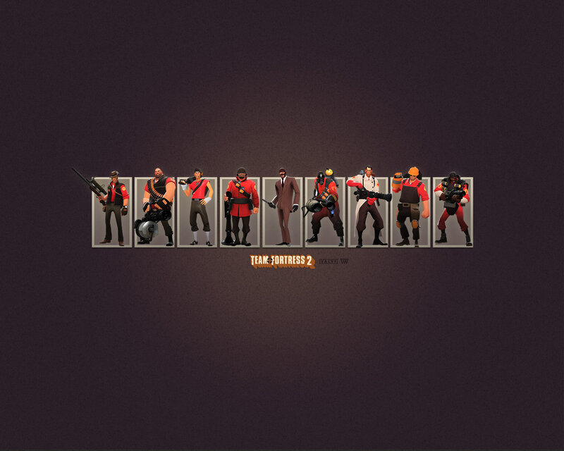 Team Fortress 2 characters lineup