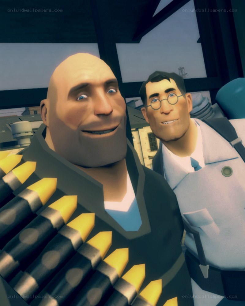 Team Fortress 2 characters selfie