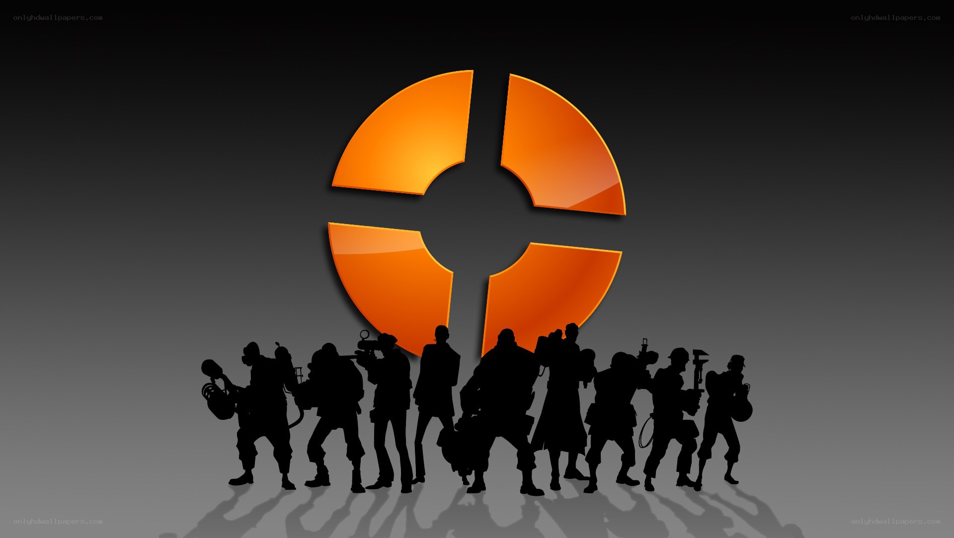 Team Fortress 2 characters silhouette