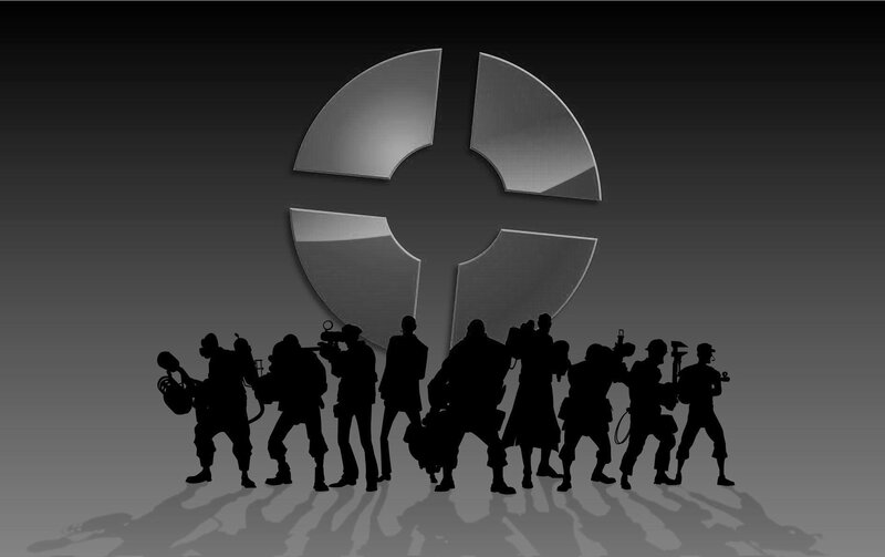 Team Fortress 2 characters silhouette