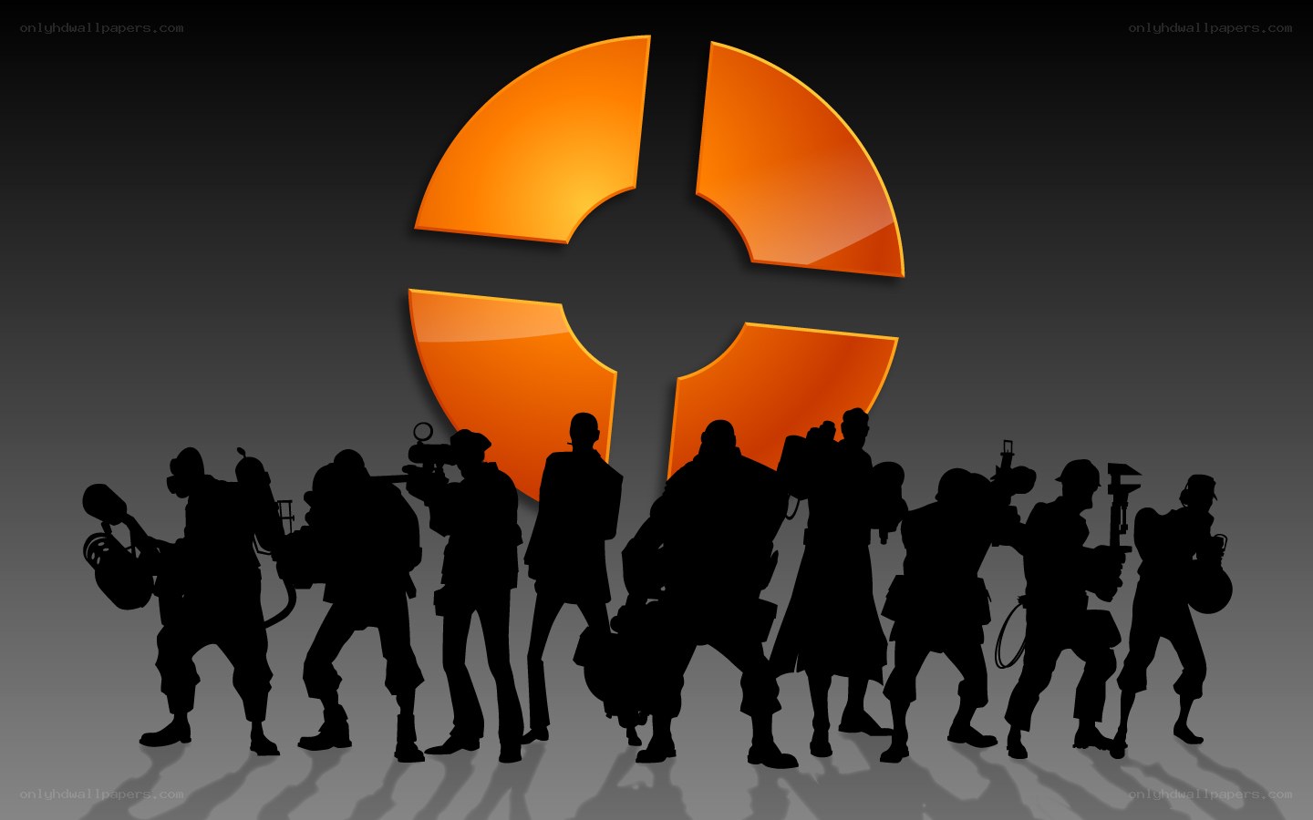 Team Fortress 2 characters silhouette