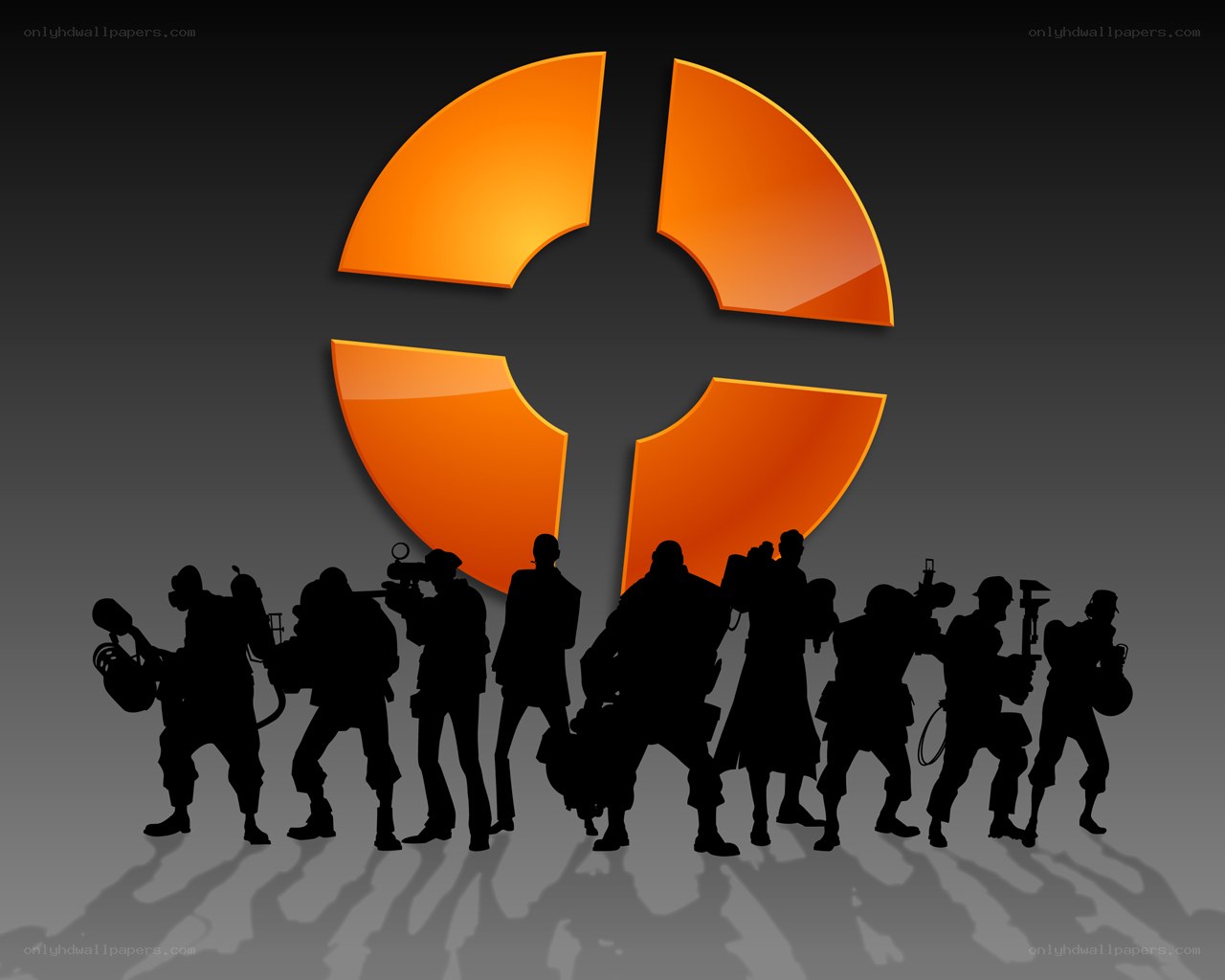 Team Fortress 2 characters silhouettes