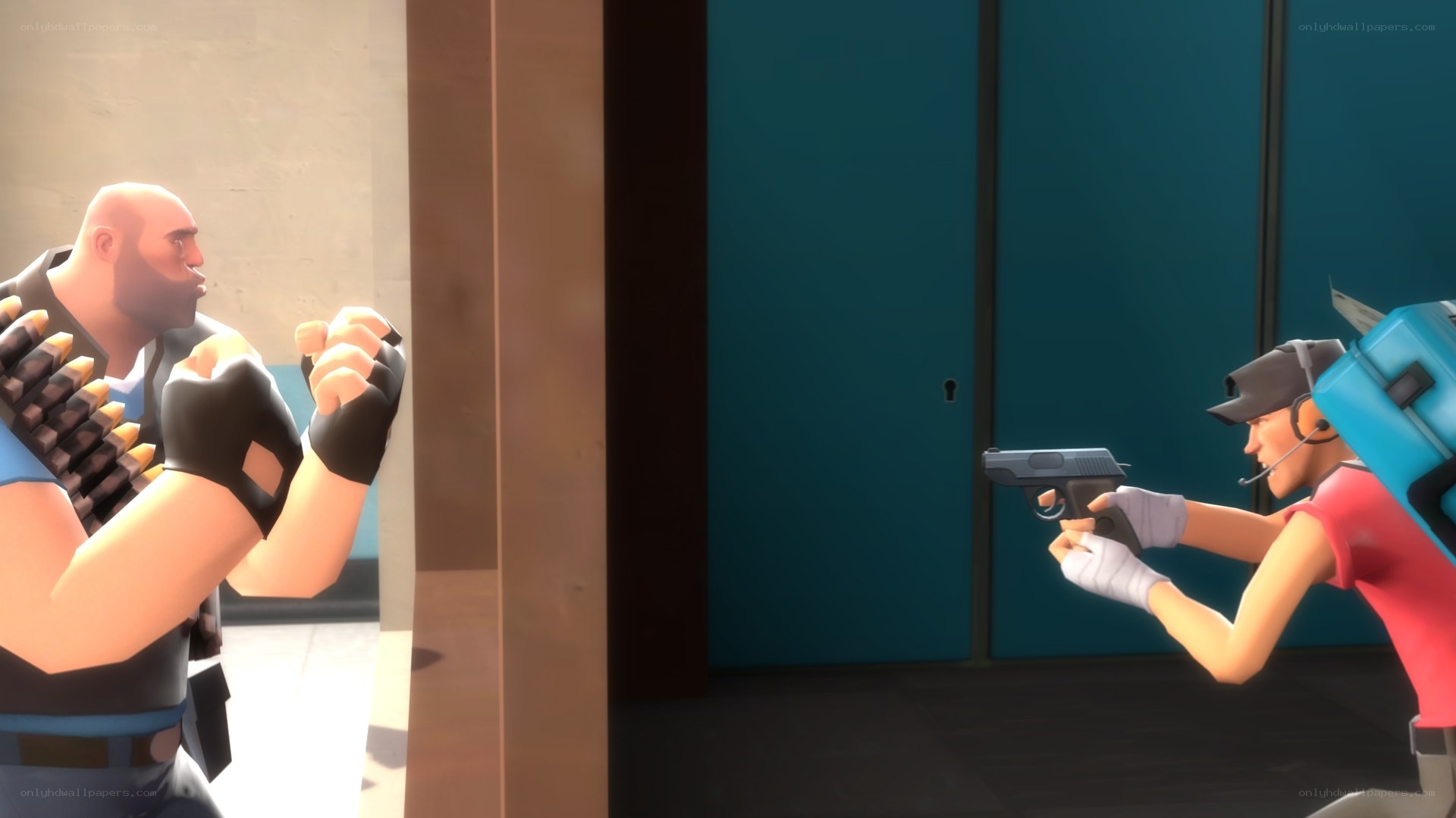 Team Fortress 2 combat scene