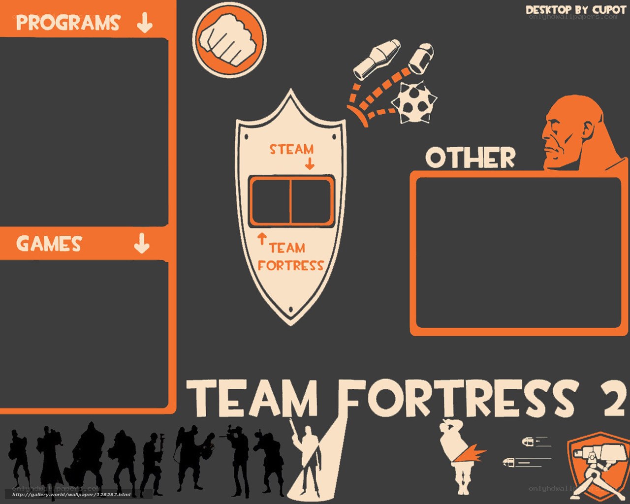 Team Fortress 2 desktop theme