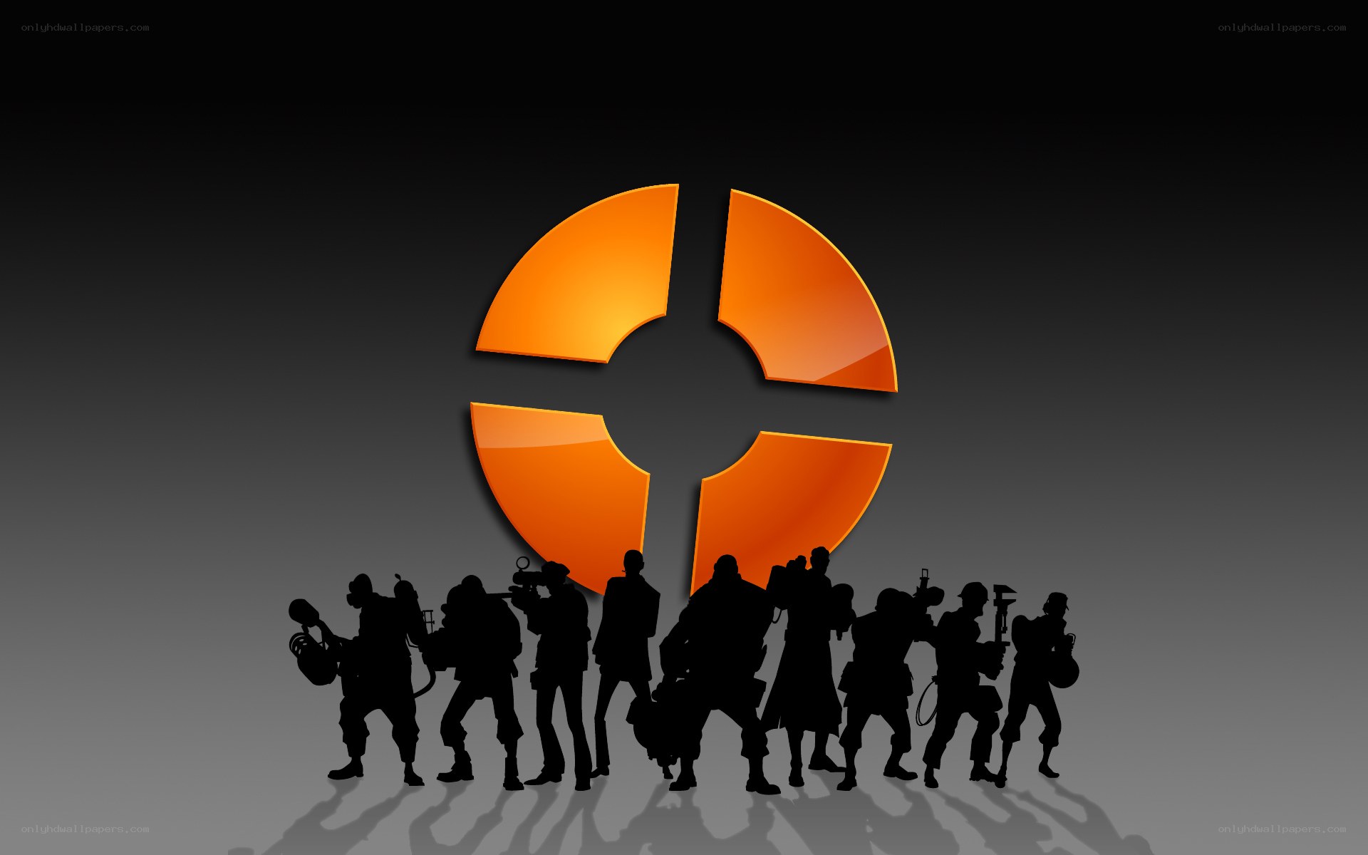 Team Fortress 2 logo with characters