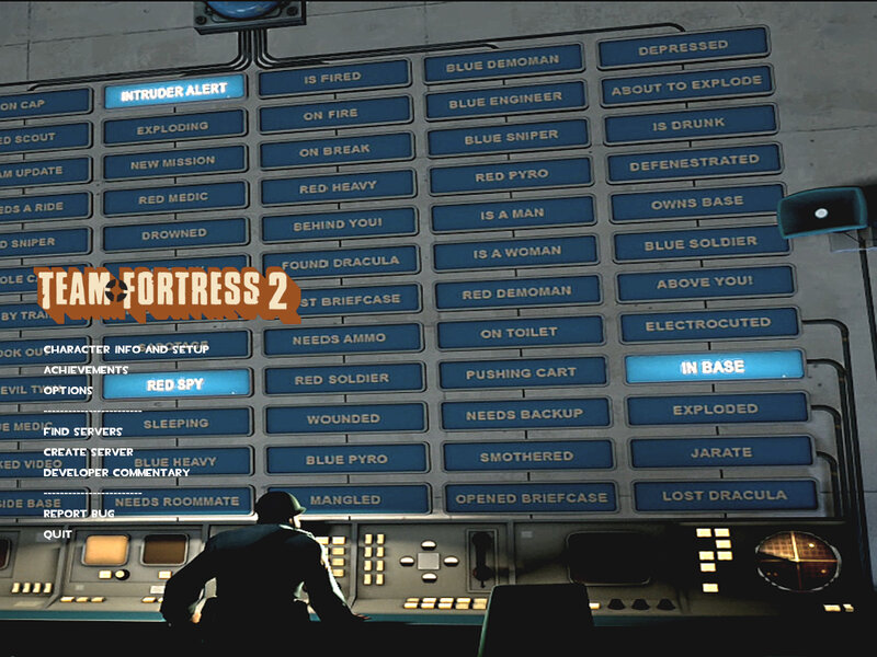 Team Fortress 2 main menu